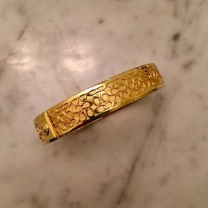 Coach Signature Gold Bangle